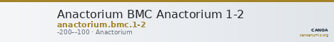 Anactorium BMC Anactorium 1-2 — CANOA