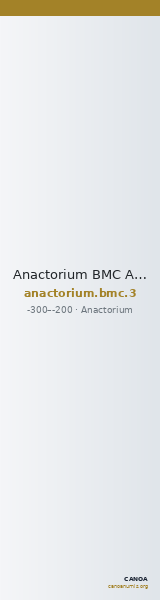 Anactorium BMC Anactorium 3 — CANOA