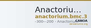 Anactorium BMC Anactorium 3 — CANOA