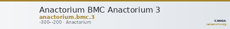 Anactorium BMC Anactorium 3 — CANOA