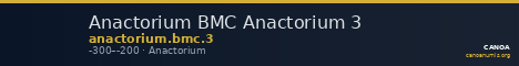Anactorium BMC Anactorium 3 — CANOA