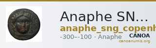 Anaphe SNG Copenhagen Anaphe 598-9 — CANOA