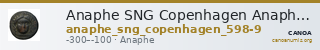 Anaphe SNG Copenhagen Anaphe 598-9 — CANOA