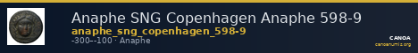 Anaphe SNG Copenhagen Anaphe 598-9 — CANOA