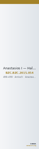 Anastasios I — Half Follis (Antioch, 498) — CANOA