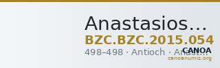 Anastasios I — Half Follis (Antioch, 498) — CANOA