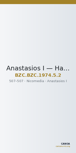 Anastasios I — Half Follis (Nikomedeia, 507) — CANOA