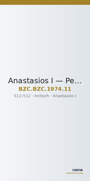 Anastasios I — Pentanummium (Antioch, 512) — CANOA