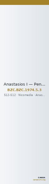 Anastasios I — Pentanummium (Nikomedeia, 512) — CANOA