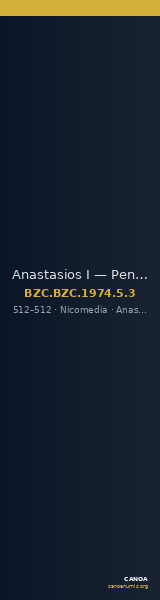 Anastasios I — Pentanummium (Nikomedeia, 512) — CANOA
