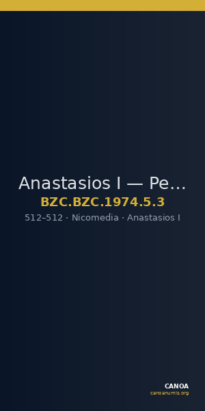 Anastasios I — Pentanummium (Nikomedeia, 512) — CANOA