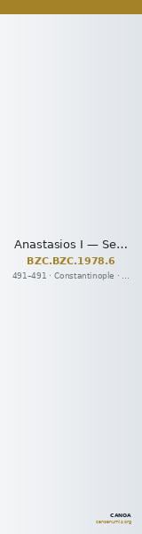 Anastasios I — Semissis (Constantinople, 491) — CANOA