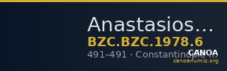Anastasios I — Semissis (Constantinople, 491) — CANOA