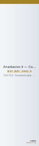 Anastasios II — Coin (Uncertain Value) (Constantinople, 713) — CANOA