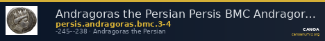 Andragoras the Persian Persis BMC Andragoras 3-4 — CANOA