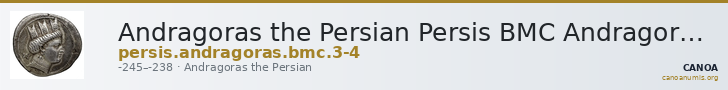 Andragoras the Persian Persis BMC Andragoras 3-4 — CANOA
