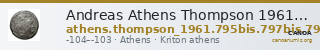 Andreas Athens Thompson 1961 795bis, 797bis, 798bis, 801-811 — CANOA