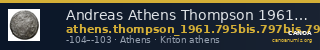 Andreas Athens Thompson 1961 795bis, 797bis, 798bis, 801-811 — CANOA