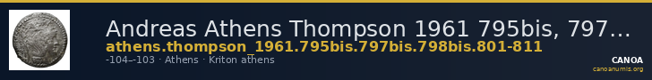 Andreas Athens Thompson 1961 795bis, 797bis, 798bis, 801-811 — CANOA