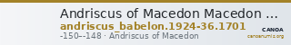 Andriscus of Macedon Macedon Babelon 1924-36 1701 — CANOA