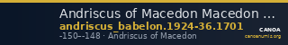 Andriscus of Macedon Macedon Babelon 1924-36 1701 — CANOA