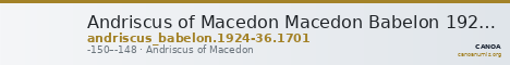 Andriscus of Macedon Macedon Babelon 1924-36 1701 — CANOA