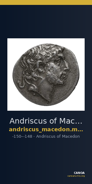 Andriscus of Macedon Macedon Meadows and Kan 2004 119 — CANOA