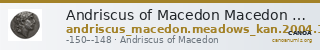 Andriscus of Macedon Macedon Meadows and Kan 2004 119 — CANOA