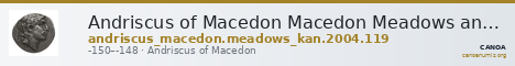 Andriscus of Macedon Macedon Meadows and Kan 2004 119 — CANOA