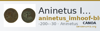 Aninetus Imhoof-Blumer 1897 1-2 — CANOA