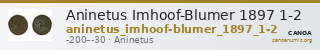 Aninetus Imhoof-Blumer 1897 1-2 — CANOA