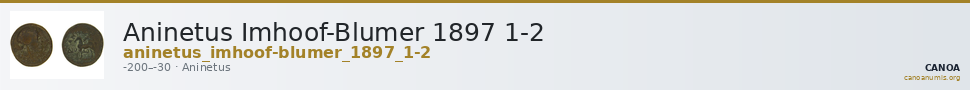 Aninetus Imhoof-Blumer 1897 1-2 — CANOA