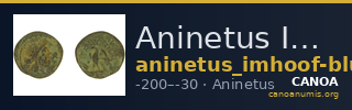 Aninetus Imhoof-Blumer 1897 4 — CANOA