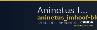 Aninetus Imhoof-Blumer 1897 5 — CANOA