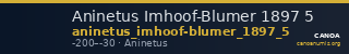 Aninetus Imhoof-Blumer 1897 5 — CANOA
