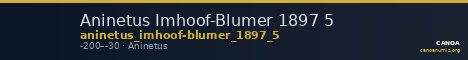 Aninetus Imhoof-Blumer 1897 5 — CANOA