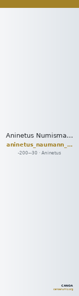 Aninetus Numismatik Naumann 52 (2017) 924 — CANOA