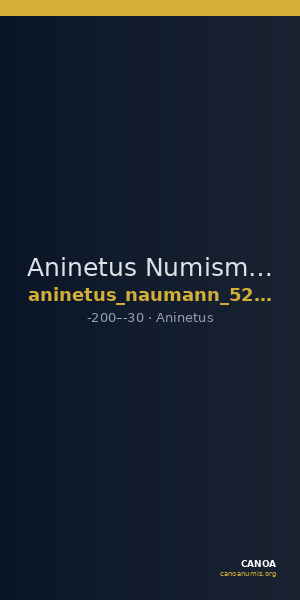 Aninetus Numismatik Naumann 52 (2017) 924 — CANOA