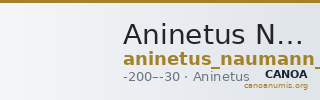 Aninetus Numismatik Naumann 52 (2017) 927 — CANOA