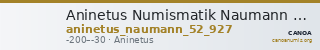 Aninetus Numismatik Naumann 52 (2017) 927 — CANOA