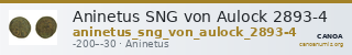 Aninetus SNG von Aulock 2893-4 — CANOA