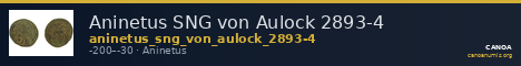 Aninetus SNG von Aulock 2893-4 — CANOA