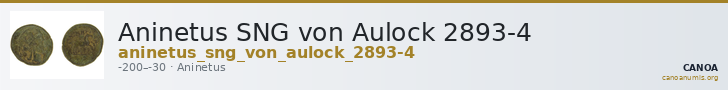 Aninetus SNG von Aulock 2893-4 — CANOA