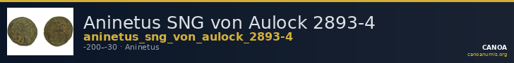 Aninetus SNG von Aulock 2893-4 — CANOA