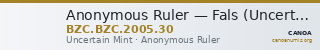 Anonymous Ruler — Fals (Uncertain Mint) — CANOA