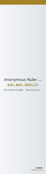 Anonymous Ruler — Half siliqua (Constantinople) — CANOA