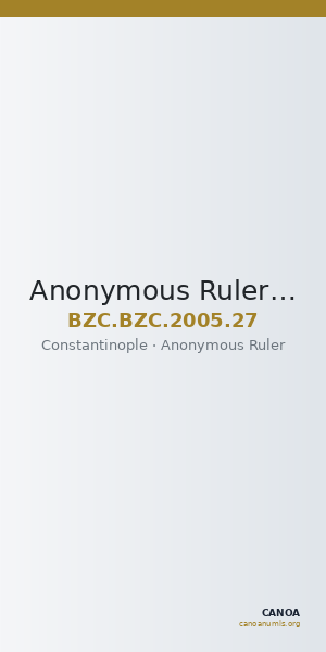 Anonymous Ruler — Half siliqua (Constantinople) — CANOA