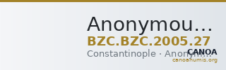 Anonymous Ruler — Half siliqua (Constantinople) — CANOA