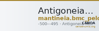 Antigoneia BMC Mantineia 1 — CANOA