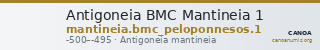 Antigoneia BMC Mantineia 1 — CANOA